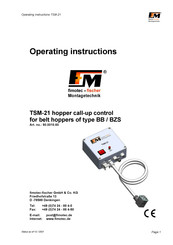 FM TSM-21 Operating Instructions Manual