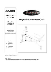 Free Spirit C 249 29457 0 Owner's Manual