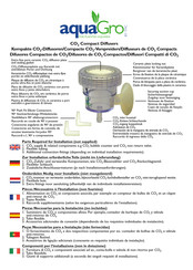 TMC aquaGro CO2 Compact Diffusers Manual
