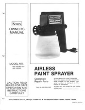 Sears CRAFTSMAN 165.155250 Owner's Manual