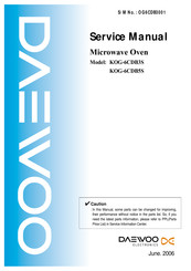 Daewoo KOG-6CDB3S Service Manual