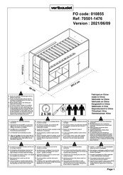 Vertbaudet 70501-1476 Assembly Instructions Manual