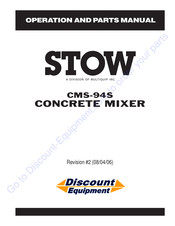 Multiquip STOW CMS-94S Operation And Parts Manual