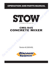 MULTIQUIP STOW CMS-94S Operation And Parts Manual