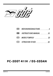 CBE PC -200T 4 t IH Instruction Manual