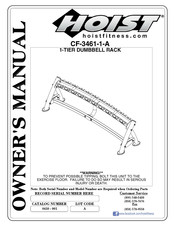Hoist Fitness CF Commercial Freeweight CF-3461-1 Owner's Manual
