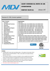 MDV CFAU-12HRFN1-MC Service Manual