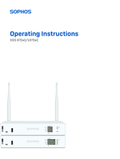 Sophos XGS 107w Operating Instructions Manual