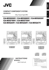 JVC CA-MXG850V Instructions Manual