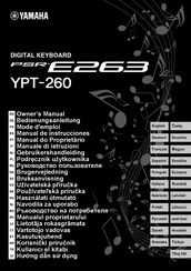 Yamaha PSR-E263 Owner's Manual