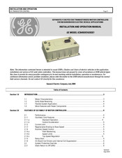 GE R7A353E1 Installation And Operation Manual