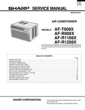 Sharp AF-R1208X Service Manual