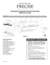 Lithonia Lighting PreCise ELA LCRIS Series Instruction Sheet