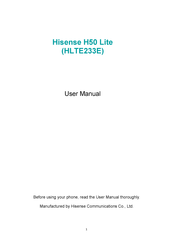 Hisense HLTE233E User Manual