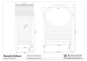 Rowlinson Garden Products Keswick Arbour Assembly Instructions