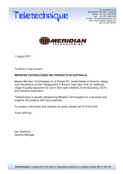 Meridian 2300M Series Manual