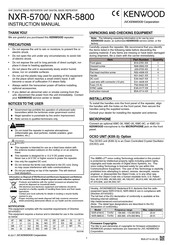 Kenwood NXR-5800 Instruction Manual