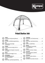 Kampa Poled Shelter 300 Installation And Operating Manual