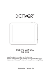 Denver TAQ-80062 User Manual
