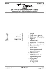 Spirax Sarco SP200 Installation And Maintenance Instructions Manual