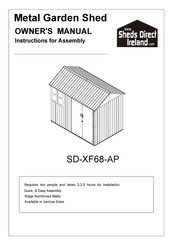 Sheds Direct Ireland SD-XF68-AP Owner's Manual