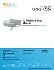 POSMicro ID Tech MiniMag Manual