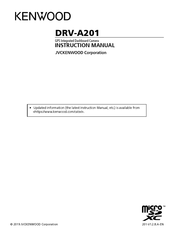 Kenwood DRV-A201 Instruction Manual