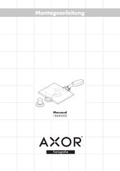 Hans Grohe Axor Massaud 18440000 Assembly Instructions Manual
