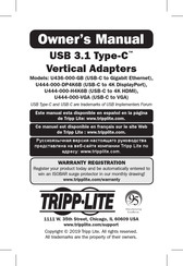 Tripp Lite U444-000-DP4K6B Owner's Manual