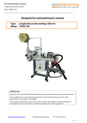 ermengineering LRWG-100 Use And Maintenance Manual