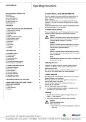 ebm-papst G1G170-AB05-20 Operating Instructions Manual