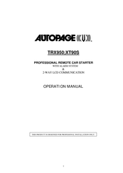 Autopage XT90S Operation Manual