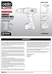 Ozito PXHDK-200U Original Instructions Manual