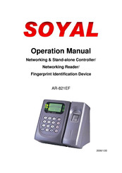 Soyal AR-821EF Operation Manual