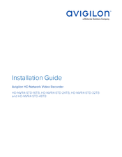 Motorola solutions avigilon HD-NVR4-STD-48TB Installation Manual
