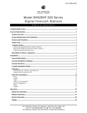 Hubbell GAI-Tronics DHF-202HSGN Manual