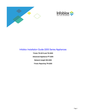 Infoblox TE-2225 Installation Manual