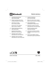 EINHELL TE-CS 18/150 Li Original Operating Instructions