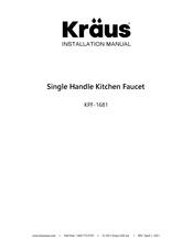 Kraus Sellette KPF-1681CH Installation Manual
