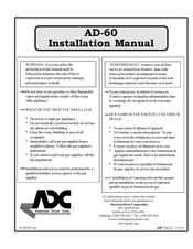 ADC ADE-60 Installation Manual