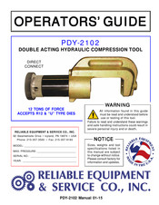 Reliable Equipment & Service PDY-2102 Operator's Manual