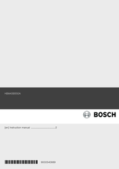 Bosch HBM43B550A Instruction Manual