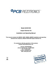 PCB Piezotronics GK291D20 Installation And Operating Manual