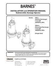 Barnes 3SEH-L Installation And Operation Manual