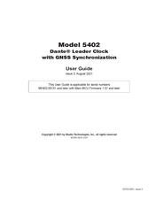 Studio Technologies Dante 5402 User Manual