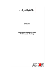 Axon Synapse PBS03 Manual