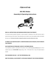 Buffalo Tools HIT140 Assembly & Operating Instructions
