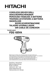 Hitachi FDS 10DVA Handling Instructions Manual