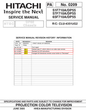 Hitachi 51F710A/DP55 Service Manual