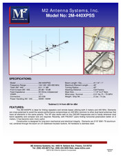 M2 Antenna Systems 2M-440XPSS Manual